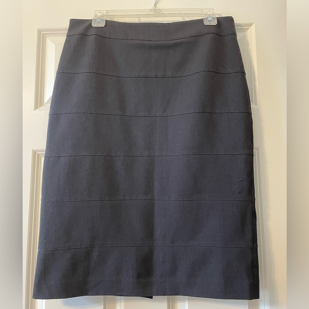 Charcoal gray pencil skirt